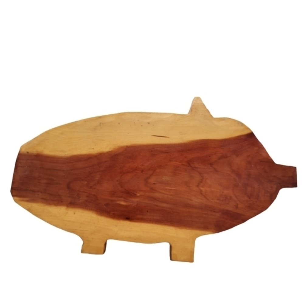 Vintage‎ Wood Pig Cutting Board Rustic Primitive Farmhouse